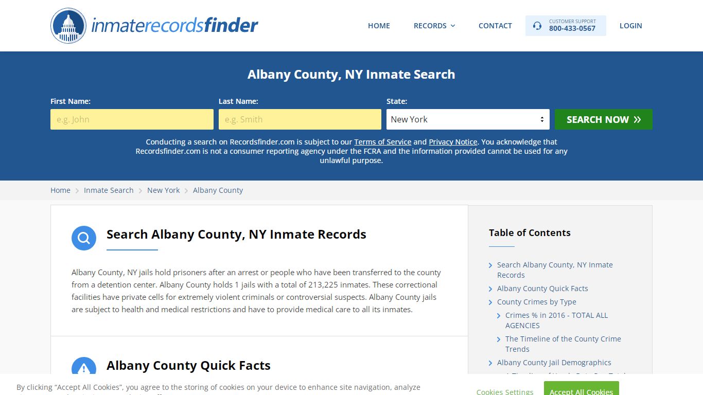 Albany County, NY Inmate Lookup & Jail Records Online